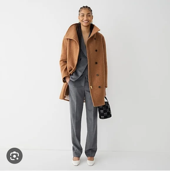 NWOT J Crew Villa Coat Camel 6P Jackets & Coats